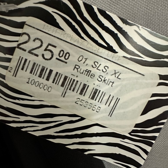 Beautiful skirt w/satin trim and ruffles in back slit! New/Never worn! Size XL. - Picture 3 of 5